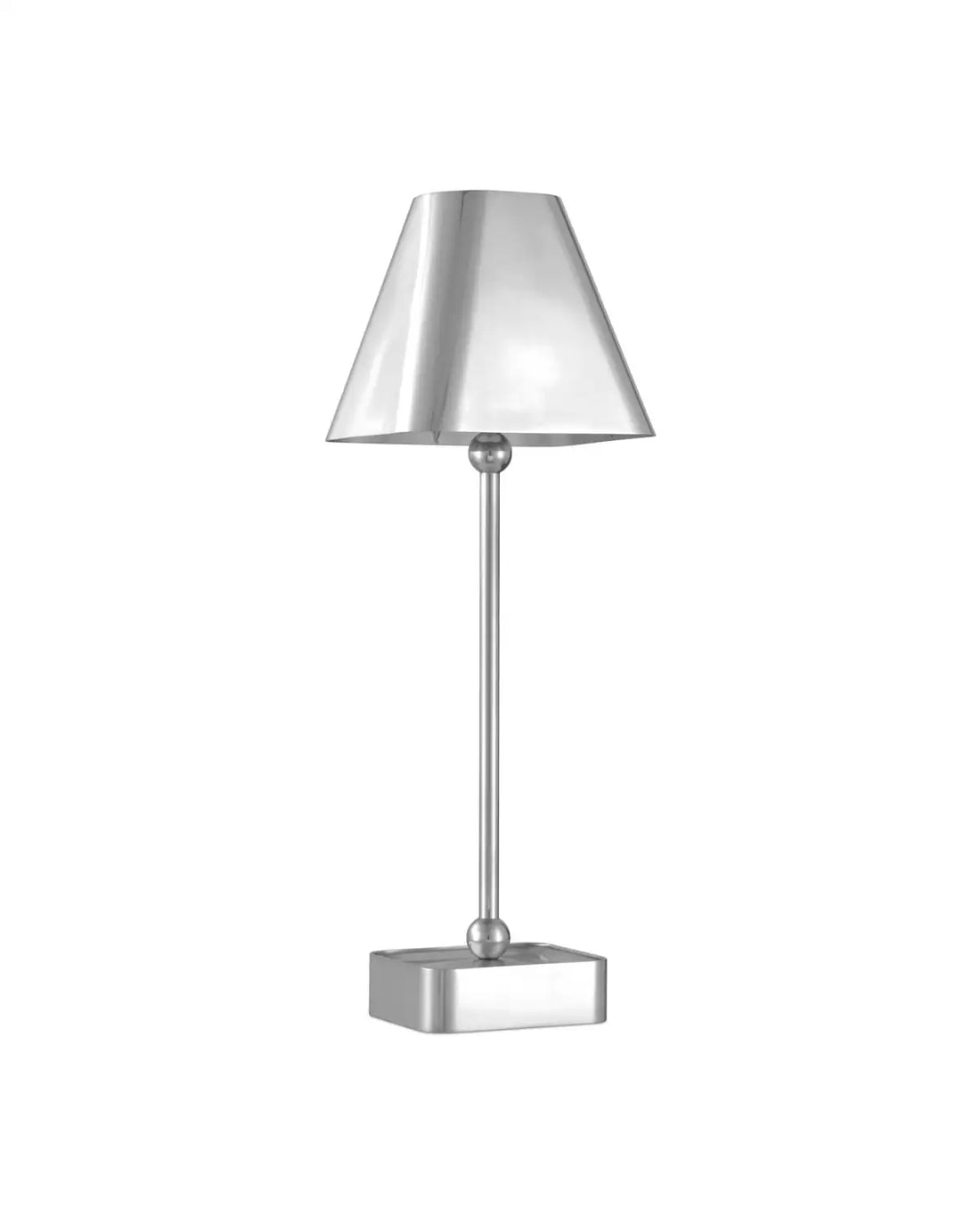 CURREY & COMPANY GADABOUT NICKEL CORDLESS TABLE LAMP - Table