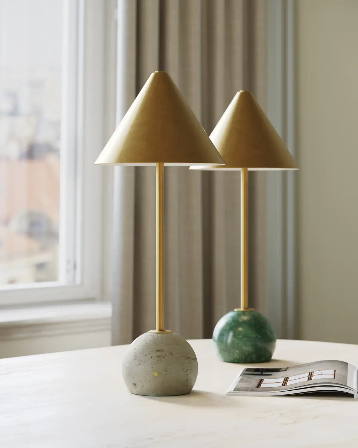 CURREY & COMPANY JOURNEY & CORDLESS TABLE LAMP - Table