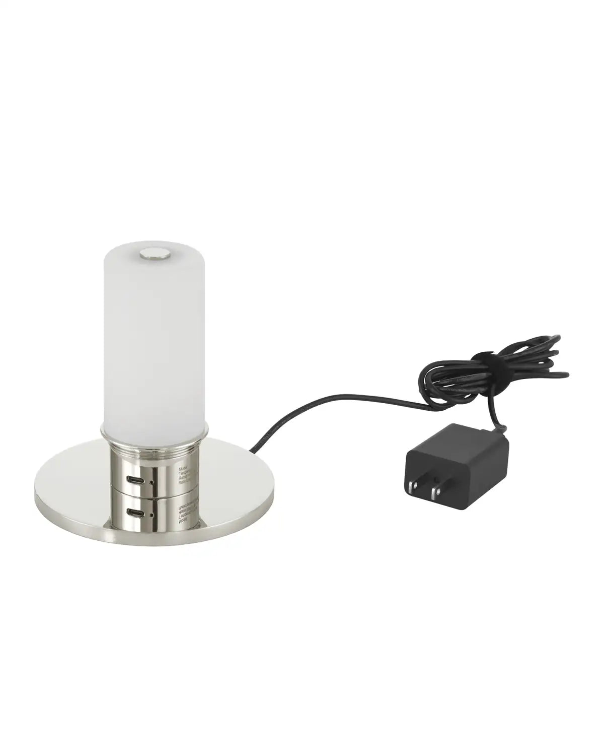 CURREY & COMPANY VOYAGE NICKEL CORDLESS TABLE LAMP - Table