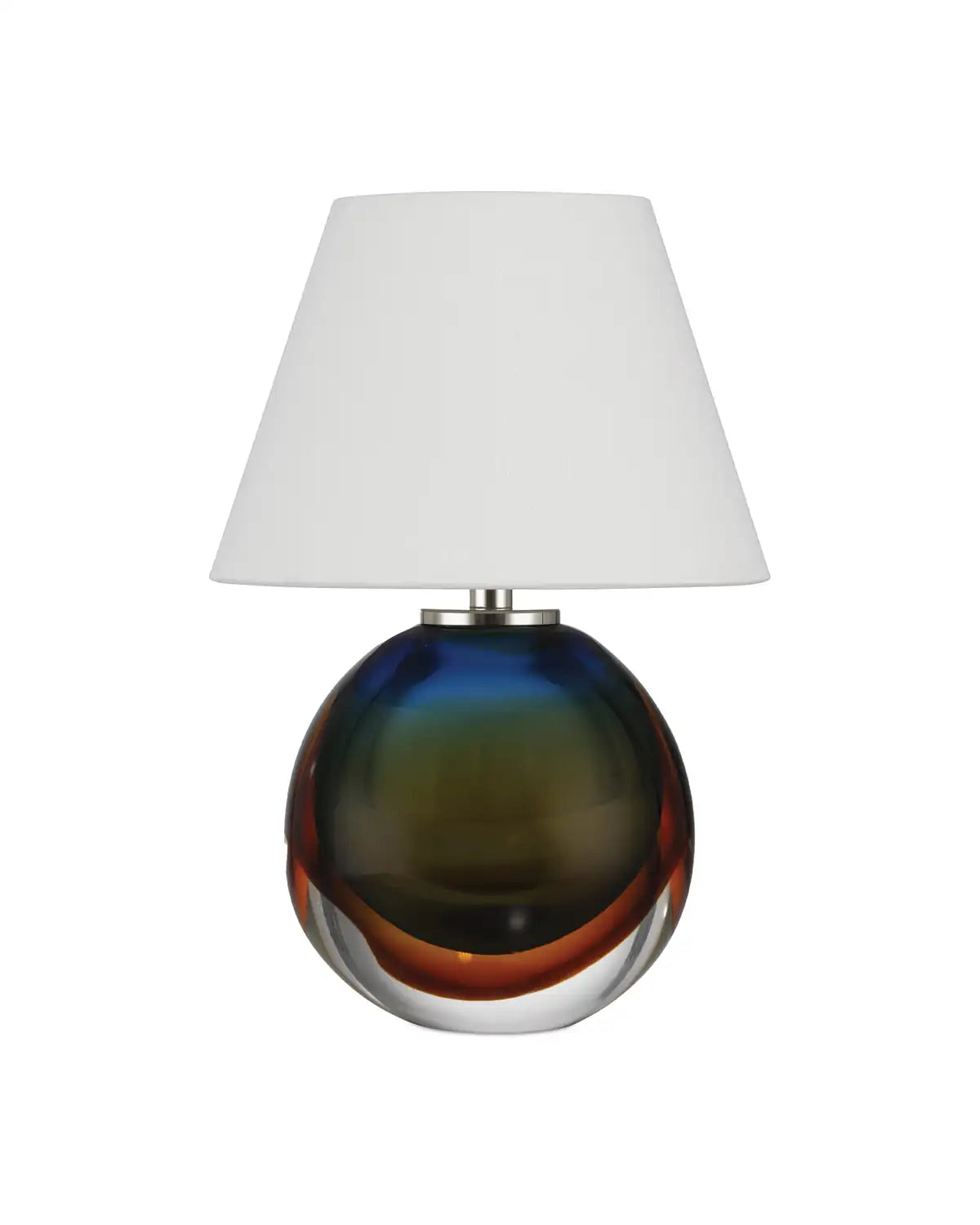 CURREY & COMPANY VOYAGE NICKEL CORDLESS TABLE LAMP - Table