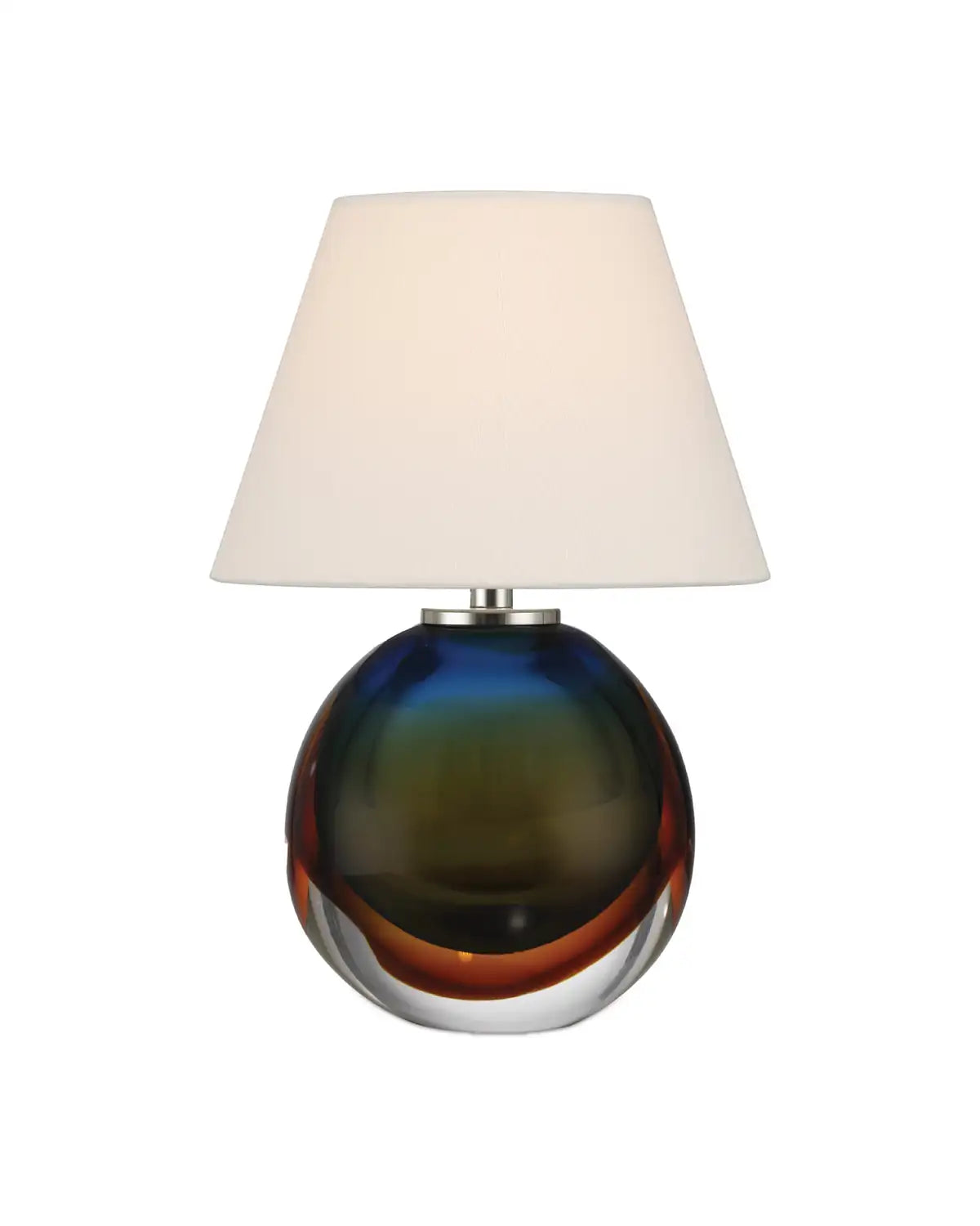 CURREY & COMPANY VOYAGE NICKEL CORDLESS TABLE LAMP - Table