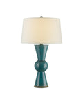 CURREY & COMPANY UPBEAT TEAL TABLE LAMP - Table