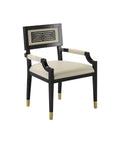CURREY & COMPANY, ARTEMIS LEATHER ARMCHAIR MILK, LOUNGE