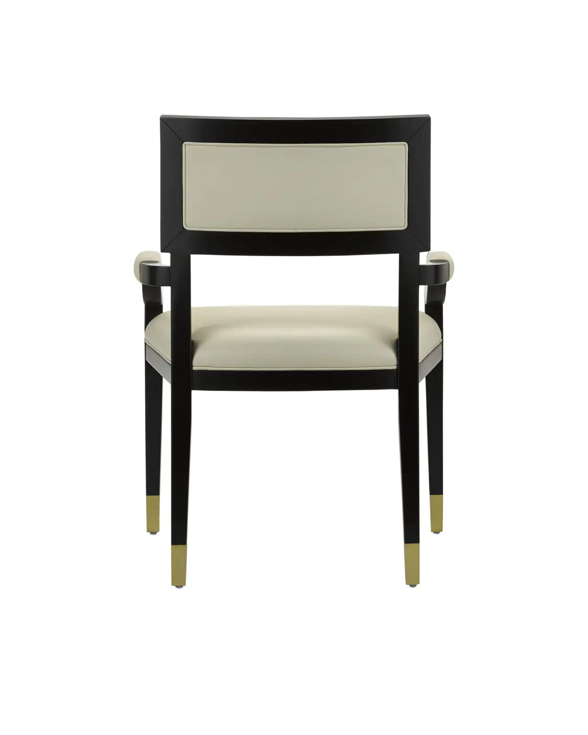 CURREY & COMPANY, ARTEMIS LEATHER ARMCHAIR MILK, LOUNGE