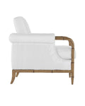 CURREY & COMPANY MERLE WALNUT ARMCHAIR MUSLIN | 7000-0601