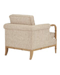 CURREY & COMPANY, MERLE WALNUT ARMCHAIR FINN SAFARI, LOUNGE