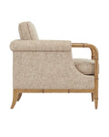 CURREY & COMPANY, MERLE WALNUT ARMCHAIR FINN SAFARI, LOUNGE