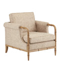 CURREY & COMPANY, MERLE WALNUT ARMCHAIR FINN SAFARI, LOUNGE