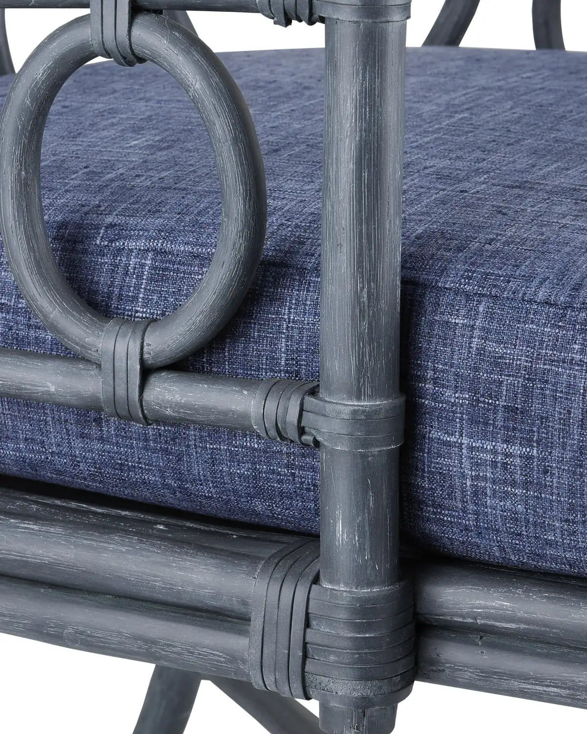 CURREY & COMPANY, TEGAL NAVY CHAIR FINN INDIGO, LOUNGE