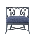 CURREY & COMPANY, TEGAL NAVY CHAIR FINN INDIGO, LOUNGE