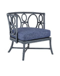CURREY & COMPANY, TEGAL NAVY CHAIR FINN INDIGO, LOUNGE
