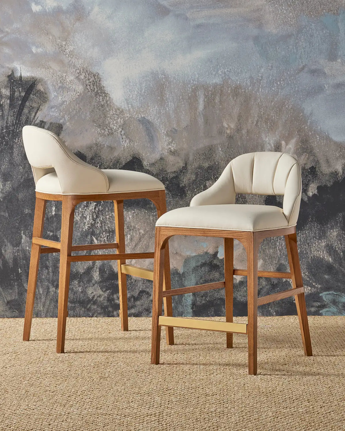 CURREY & COMPANY, INGA COUNTER STOOL ENDURANCE SAND, BAR STOOLS
