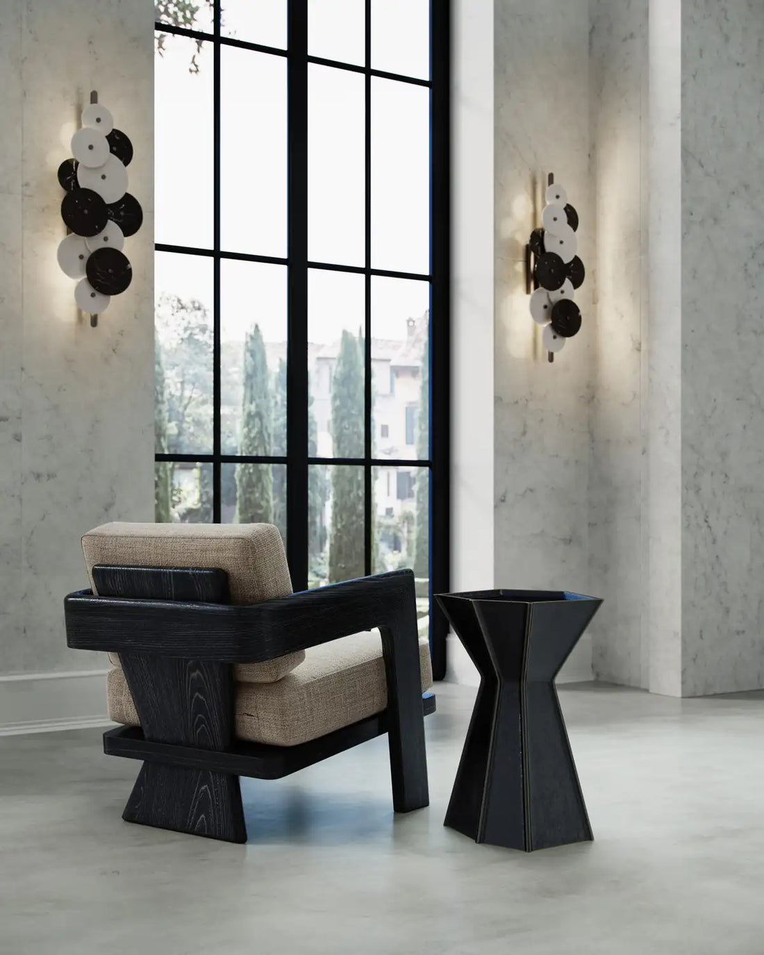 CURREY & COMPANY, THEO LOUNGE CHAIR RIG OTTER, LOUNGE