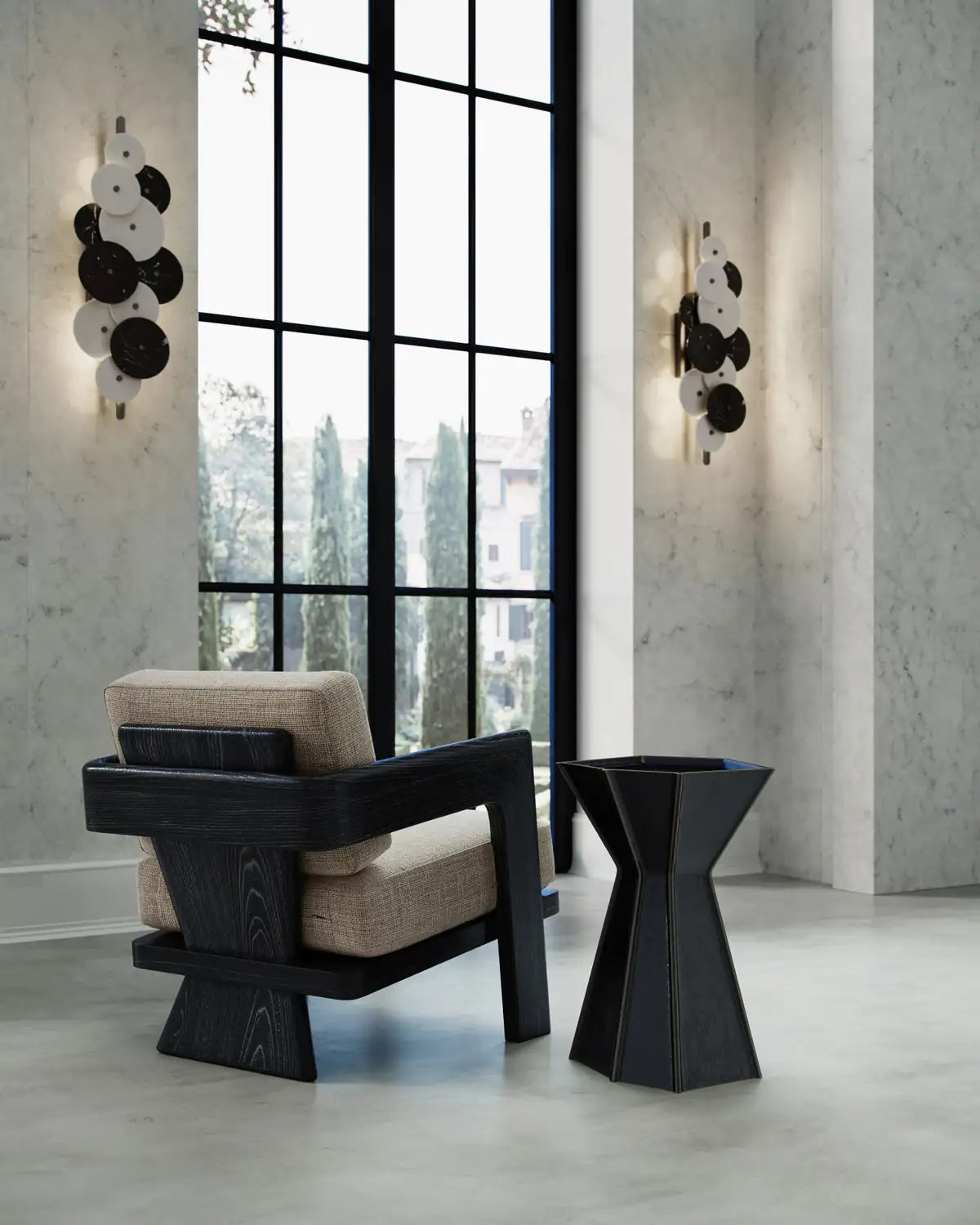 CURREY & COMPANY, THEO LOUNGE CHAIR RIG OTTER, LOUNGE