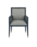 CURREY & COMPANY, SANTOS VINTAGE NAVY ARMCHAIR BARRETT DUSK, LOUNGE