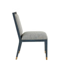 CURREY & COMPANY, SANTOS VINTAGE NAVY SIDE CHAIR BARRETT DUSK, LOUNGE
