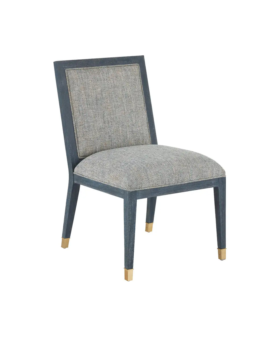 CURREY & COMPANY, SANTOS VINTAGE NAVY SIDE CHAIR BARRETT DUSK, LOUNGE