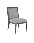 CURREY & COMPANY, SANTOS VINTAGE NAVY SIDE CHAIR BARRETT DUSK, LOUNGE