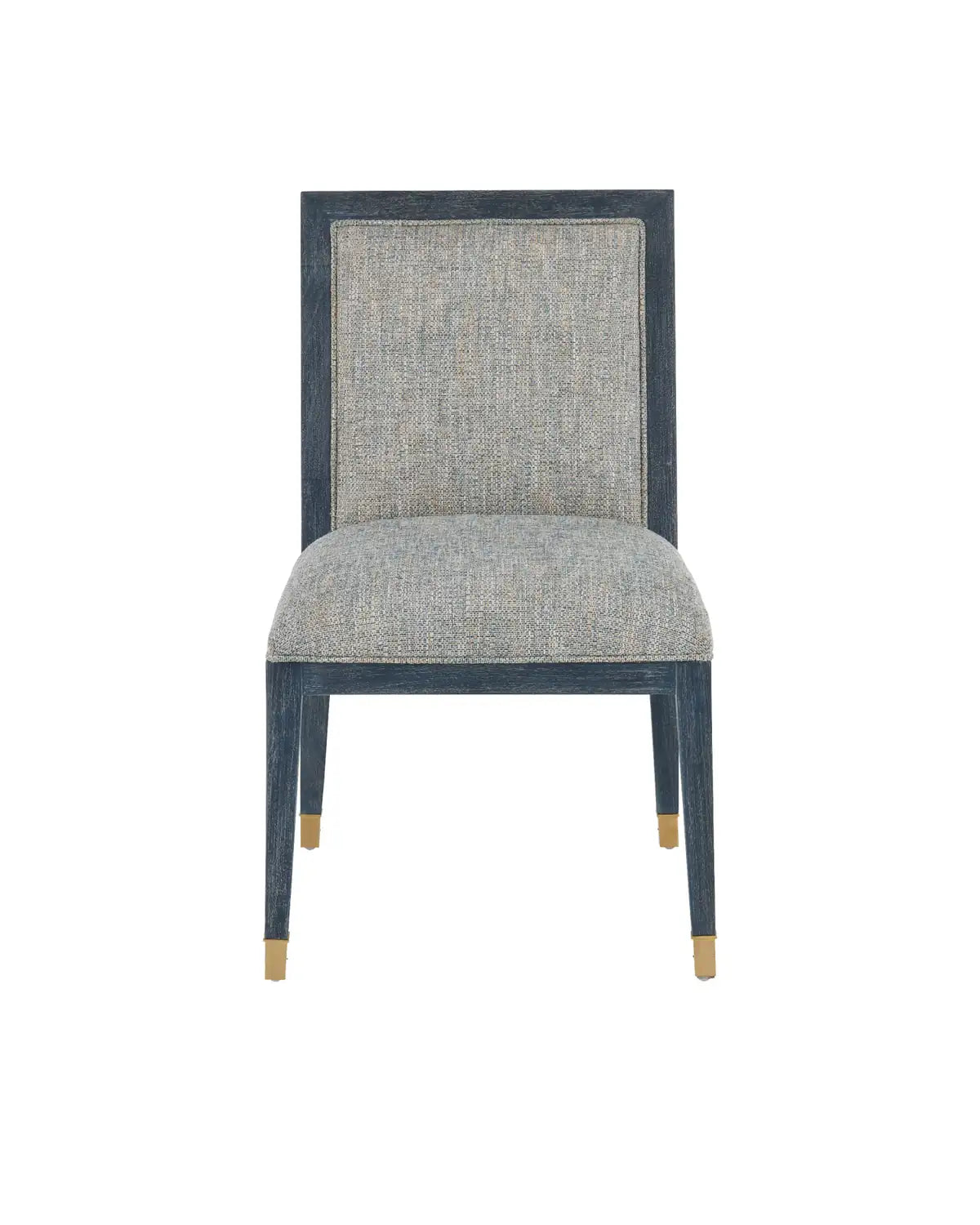 CURREY & COMPANY, SANTOS VINTAGE NAVY SIDE CHAIR BARRETT DUSK, LOUNGE