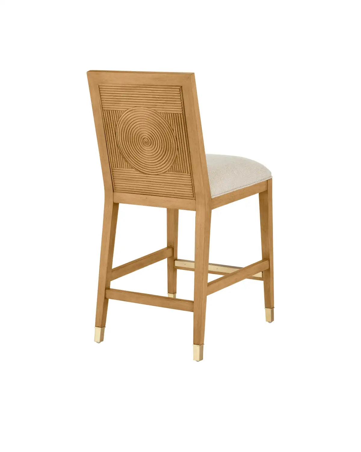 CURREY & COMPANY, SANTOS SEA SAND COUNTER STOOL LILLER MALT, BAR STOOLS