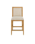 CURREY & COMPANY, SANTOS SEA SAND COUNTER STOOL LILLER MALT, BAR STOOLS