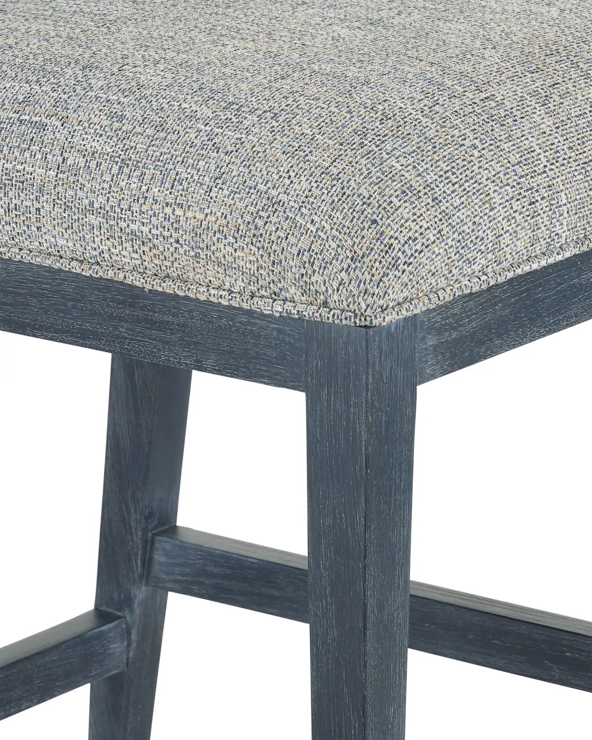 CURREY & COMPANY, SANTOS VINTAGE NAVY COUNTER STOOL BARRETT DUSK, BAR STOOLS