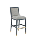 CURREY & COMPANY, SANTOS VINTAGE NAVY BAR STOOL BARRETT DUSK, BAR STOOLS