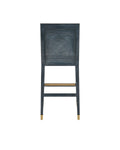 CURREY & COMPANY, SANTOS VINTAGE NAVY BAR STOOL BARRETT DUSK, BAR STOOLS