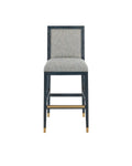 CURREY & COMPANY, SANTOS VINTAGE NAVY BAR STOOL BARRETT DUSK, BAR STOOLS