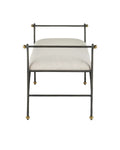 CURREY & COMPANY MABEL BENCH PERF BARRETT SANDSTONE - Benches, Ottoman, Stools