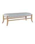 CURREY & COMPANY MELANIE BLONDE BENCH GREENLIGHT POWDER - Benches, Ottoman, Stools
