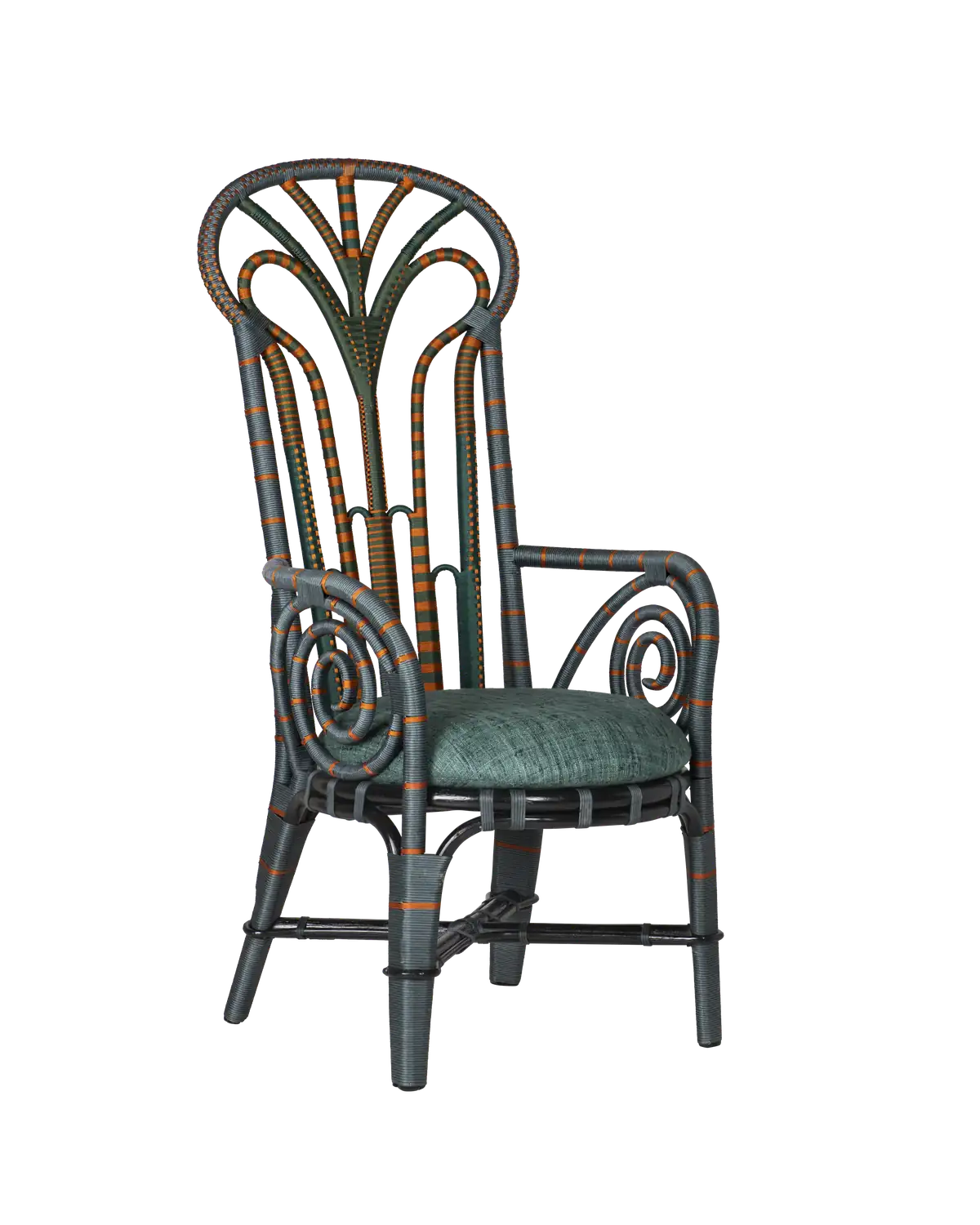 CURREY & COMPANY BENIN THRONE ARMCHAIR TREVINO JULEP | 7000-1052