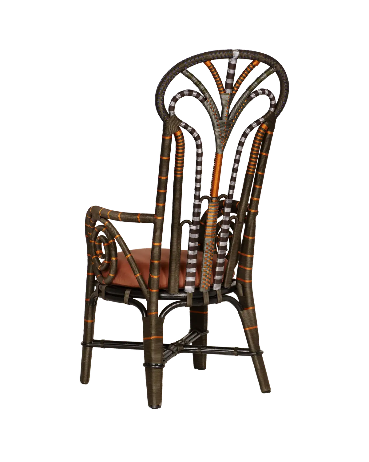 CURREY & COMPANY BENIN THRONE ARMCHAIR LINHO ADOBE | 7000-1062