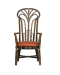 CURREY & COMPANY BENIN THRONE ARMCHAIR LINHO ADOBE | 7000-1062
