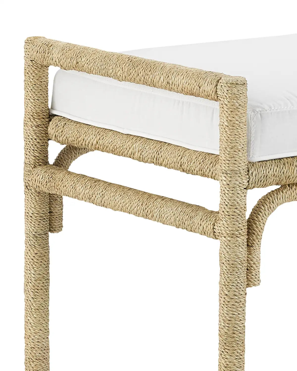 CURREY & COMPANY OLISA OTTOMAN MUSLIN - Benches, Ottoman, Stools