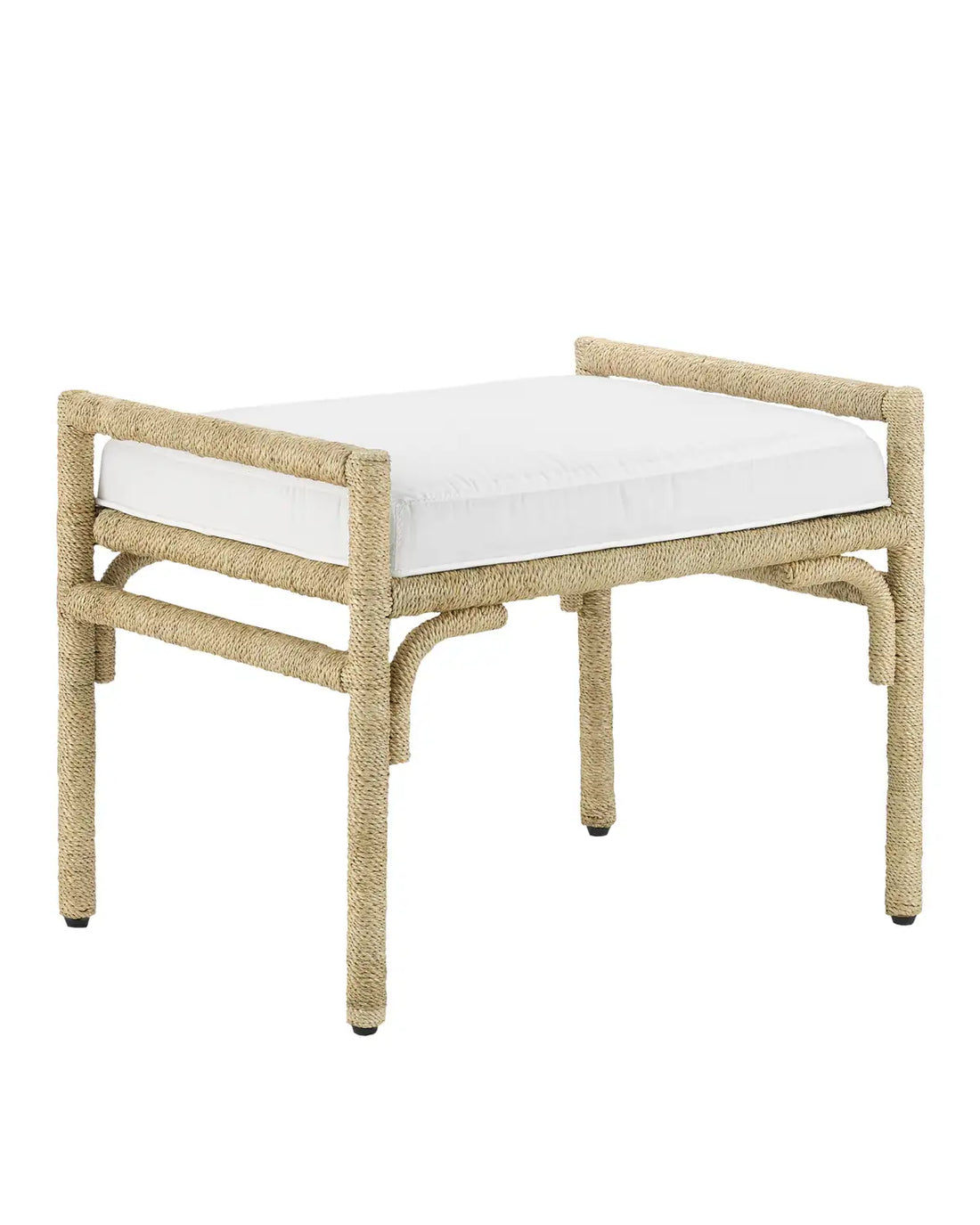 CURREY & COMPANY OLISA OTTOMAN MUSLIN - Benches, Ottoman, Stools