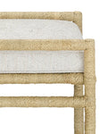 CURREY & COMPANY OLISA OTTOMAN ROWANN PEARL - Benches, Ottoman, Stools