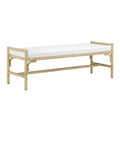 CURREY & COMPANY OLISA BENCH MUSLIN - Benches, Ottoman, Stools
