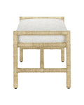 CURREY & COMPANY OLISA BENCH ROWANN PEARL - Benches, Ottoman, Stools