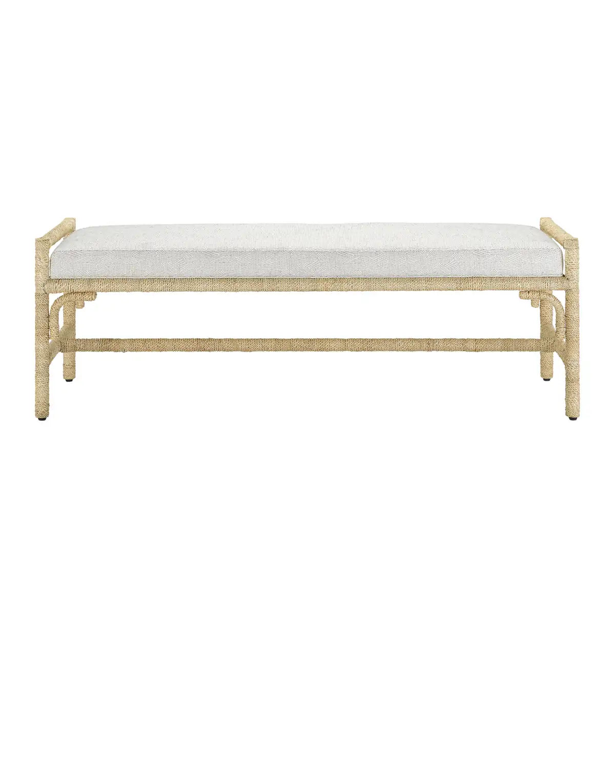 CURREY & COMPANY OLISA BENCH ROWANN PEARL - Benches, Ottoman, Stools