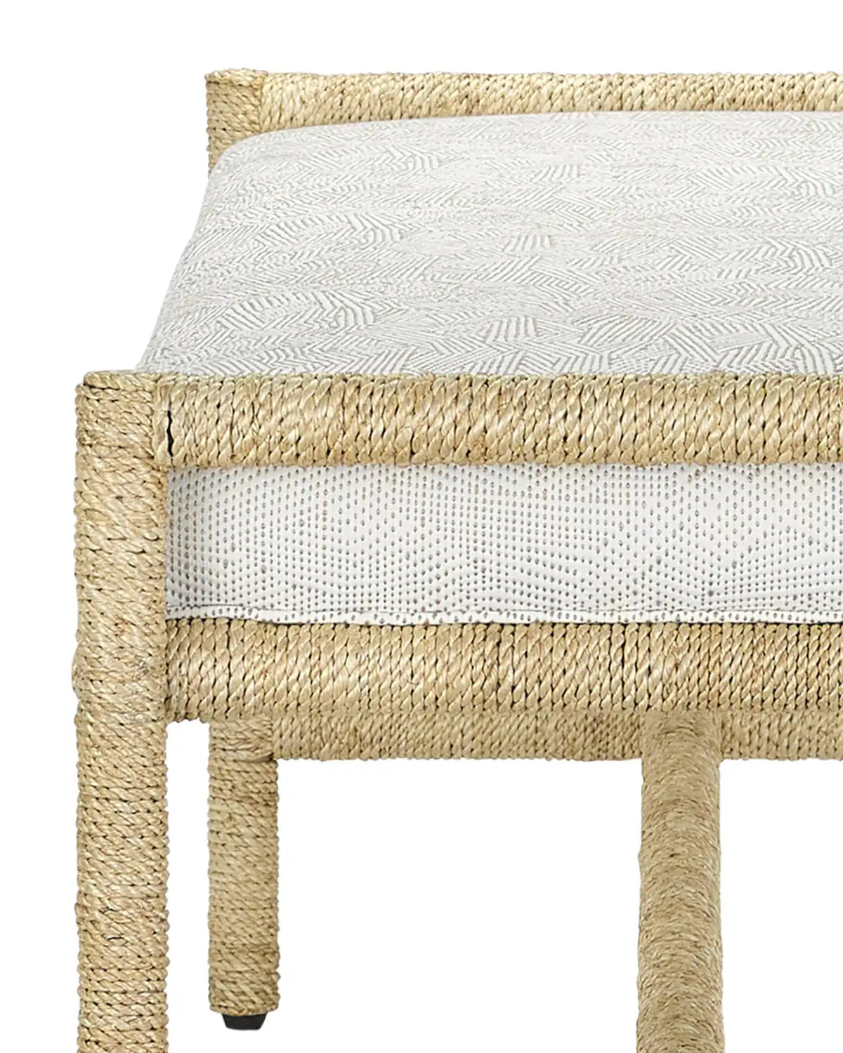 CURREY & COMPANY OLISA BENCH ROWANN PEARL - Benches, Ottoman, Stools