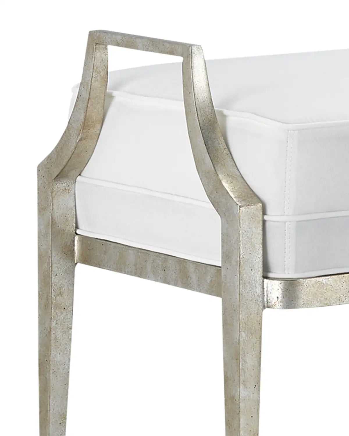 CURREY & COMPANY TORREY BENCH MUSLIN - Benches, Ottoman, Stools