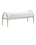 CURREY & COMPANY TORREY BENCH MUSLIN - Benches, Ottoman, Stools