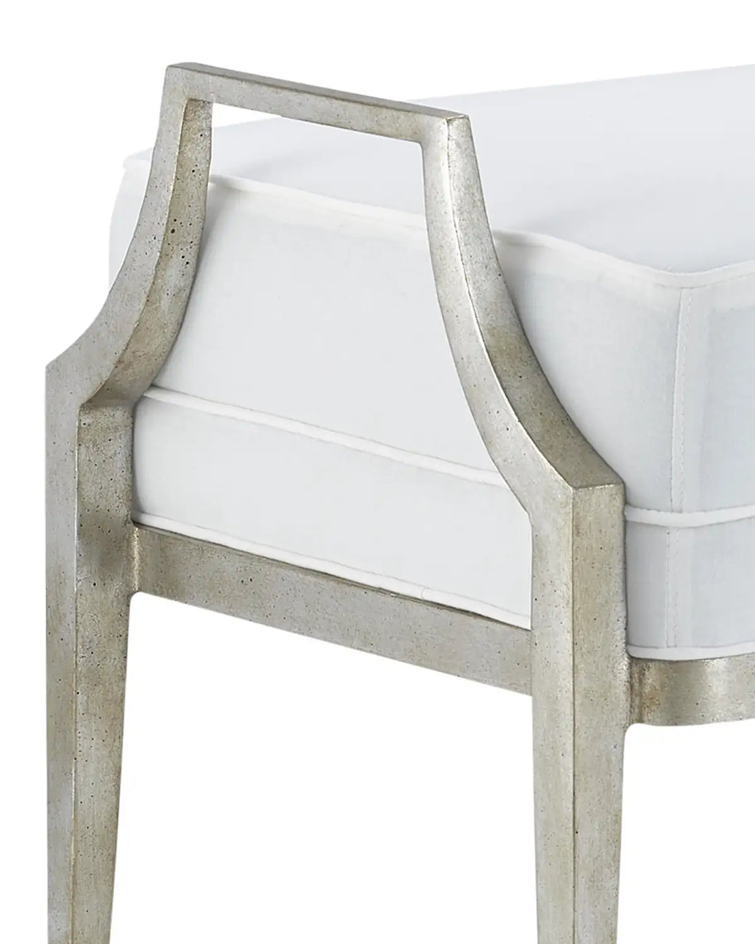 CURREY & COMPANY TORREY OTTOMAN MUSLIN - Benches, Ottoman, Stools