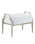 CURREY & COMPANY TORREY OTTOMAN MUSLIN - Benches, Ottoman, Stools