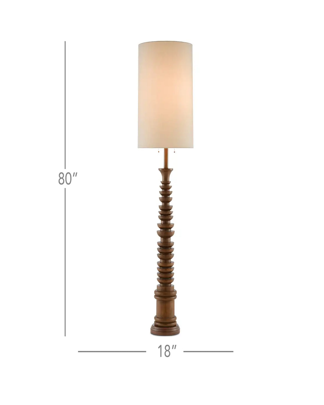 CURREY & COMPANY, MALAYAN FLOOR LAMP, FLOOR LAMP