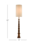 CURREY & COMPANY, MALAYAN FLOOR LAMP, FLOOR LAMP