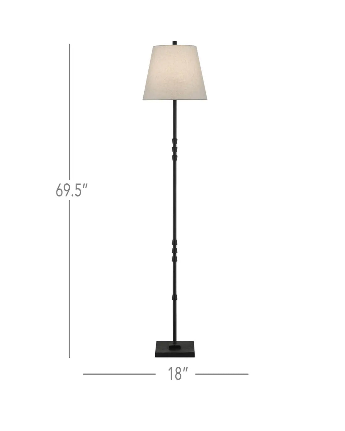 CURREY & COMPANY, LOHN FLOOR LAMP, FLOOR LAMP