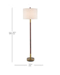 CURREY & COMPANY, BRAVO MAHOGANY FLOOR LAMP, FLOOR LAMP