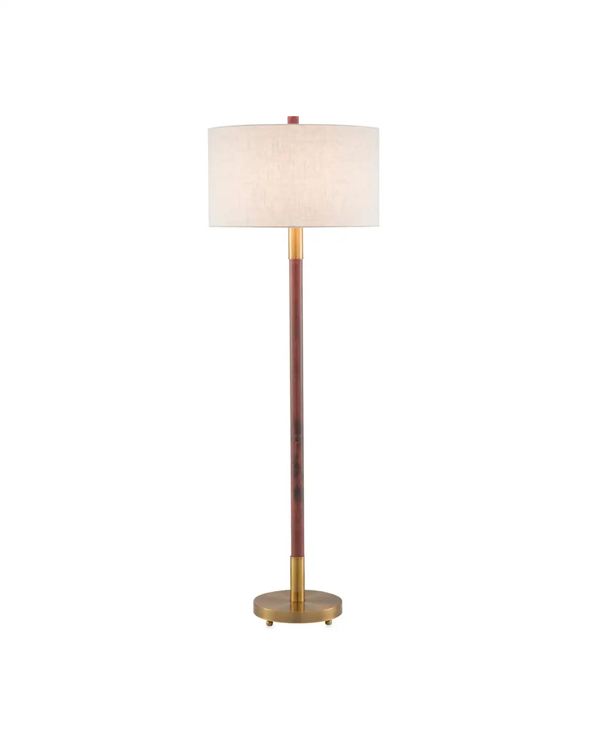 CURREY & COMPANY, BRAVO MAHOGANY FLOOR LAMP, FLOOR LAMP